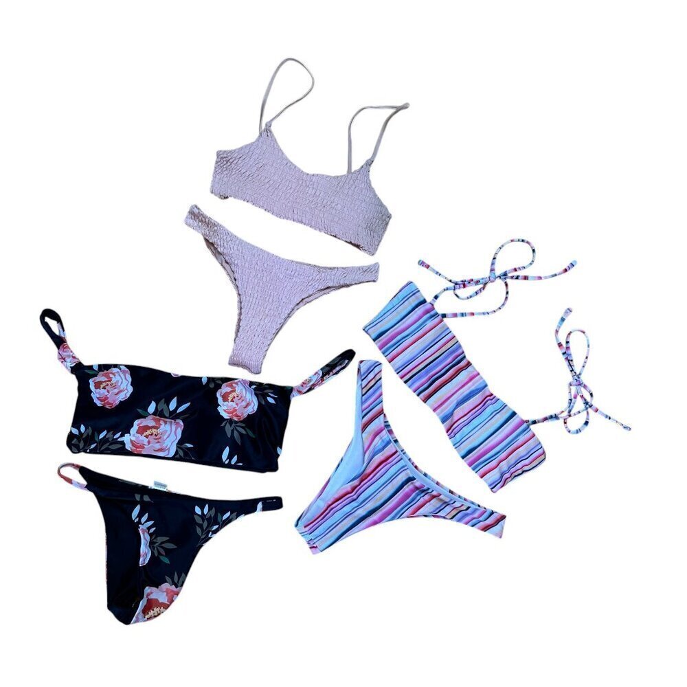 ZAFUL Size Small Swimsuit Bundle 3 Tops & 3 Bottoms